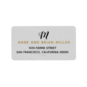 elegant chic bride & groom wedding pale grey label