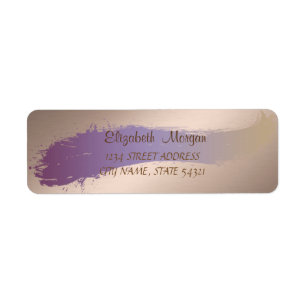 Elegant Chic ,Brush Stroke  Address Label Return Address Label