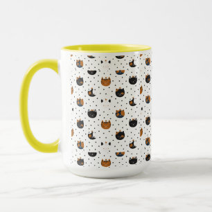 Elegant Chic Cat Patterns Mug