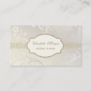 Elegant Chic Charming ,Gold Lace Business Card
