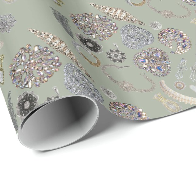 Elegant Chic Chiny Glossy Wrapping Paper (Roll Corner)