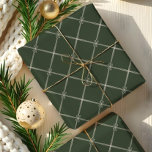 Elegant Chic Christmas Bow & Ribbon Pattern Green Wrapping Paper<br><div class="desc">Elevate your holiday gift-giving with our Elegant Chic Christmas Bow & Ribbon Pattern Green wrapping paper. This luxurious wrapping paper features a stunning Christmas bow design intertwined with a sophisticated diagonal ribbon diamond pattern, creating an exquisite visual effect. The rich green background adds a touch of elegance and festivity, making...</div>