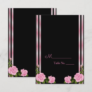 Elegant Chic Corner Rose Bouquet Wedding Invitation