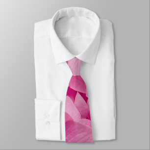 Elegant Chic Floral Bright Spring Pink Hydrangea Tie