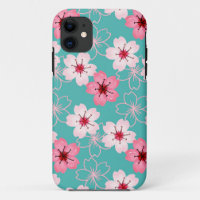 Elegant chic floral Cherry Blossom pattern