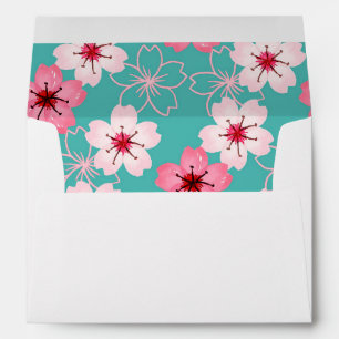 Elegant chic floral Cherry Blossom pattern Envelope
