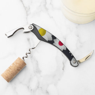 Elegant chic floral Cherry Blossom sunflower Corkscrew