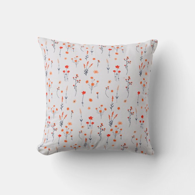 Elegant chic floral cushion (Front)