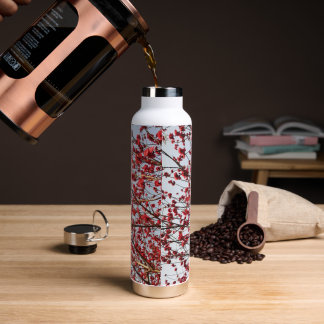  Elegant  Chic  Flower Blossom  Water Bottle