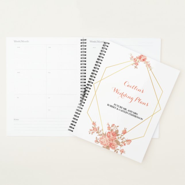 Elegant chic Geometric Modern   Wedding planner (Display)