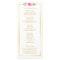 Elegant Chic Gold Frame Floral Wedding Program