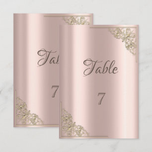 Elegant Chic Gold Frame Rose Gold Invitation