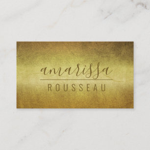 Elegant chic Gold Modern Minimalist Business Card