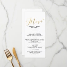Elegant chic Gold Script Wedding 