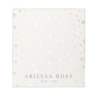 Elegant Chic Gold Stars Pattern Notepad