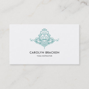 Elegant Chic Henna Mehendi Mandala Pattern Business Card