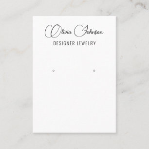 Elegant Chic Jewellery Earring Display  Business Card