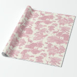 Elegant Chic Light Pink Toile Deer Woodland Wrapping Paper<br><div class="desc">Inspired by the classic vintage French toile de jouy linen fabric pattern, with forest animals, deer, fox, trees, wonderful naturalist pattern for the holiday season or any other occasion. The light shade of pink red is closest to baby or queen pink and is perfect for weddings, pink Christmas décor and...</div>