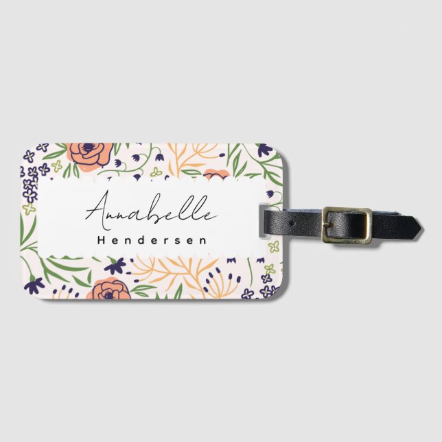 Elegant Chic Luggage Tag (Front Horizontal)