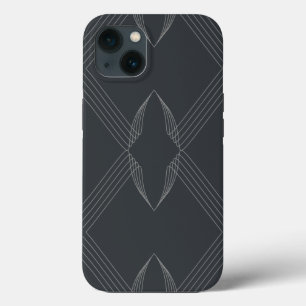 Elegant, chic, luxurious, simple line pattern iPhone 13 case