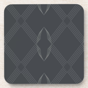 Elegant, chic, luxurious, simple line pattern coaster