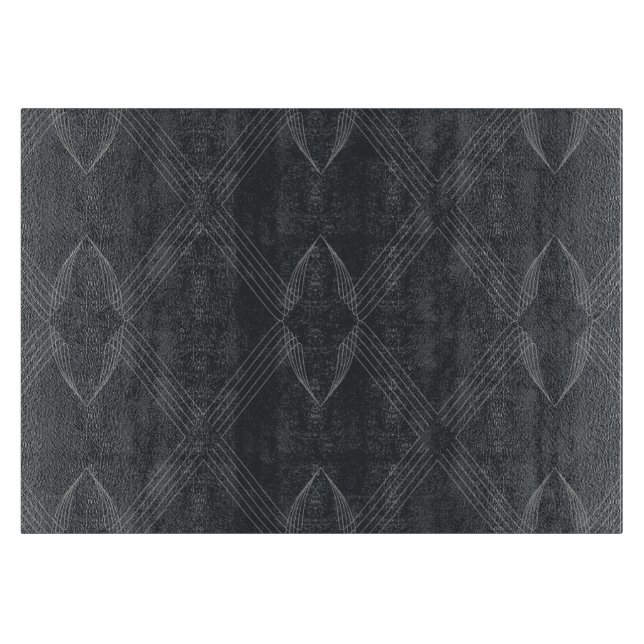 Elegant, chic, luxurious, simple line pattern cutting board (Front)