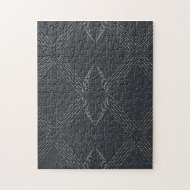 Elegant, chic, luxurious, simple line pattern jigsaw puzzle (Vertical)