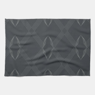 Elegant, chic, luxurious, simple line pattern tea towel