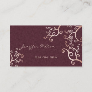 Elegant chic luxury contemporary abstract linen business card