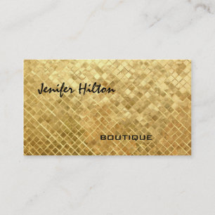 Elegant chic luxury contemporary golden texture business card