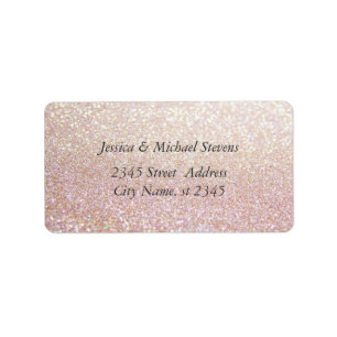 Elegant chic luxury glittery look label