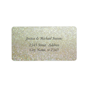 Elegant chic luxury glittery look label