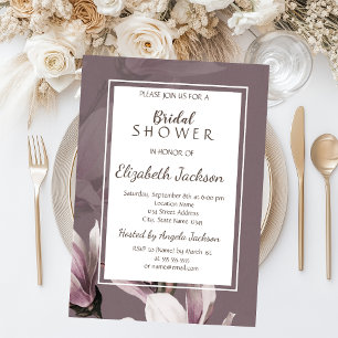 Elegant Chic Magnolia Bridal Shower  Invitation