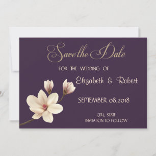 Elegant Chic Magnolia   Save The Date