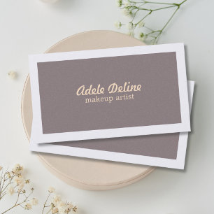 Elegant Chic Minimalist Pale Pink Makeup Artist Business Card