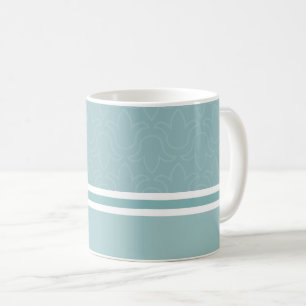 Elegant chic modern baby blue modern design coffee mug