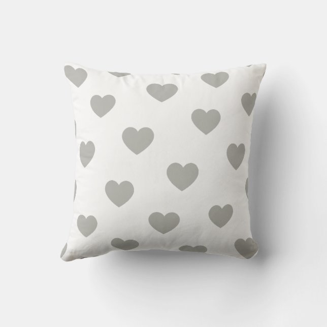 Elegant Chic Modern Simple Trendy Heart Pattern  Cushion (Back)