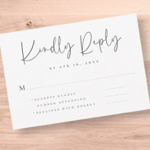 Elegant Chic Modern Simple Typography Wedding