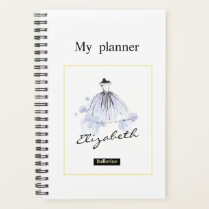 Elegant Chic Modern Watercolor Trendy Fashion Planner