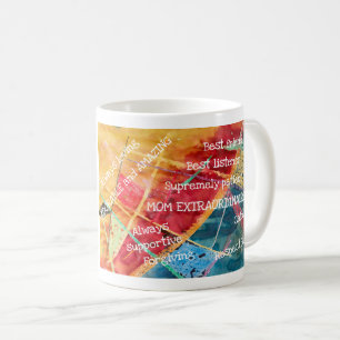 Elegant Chic Mum Extraordinaire Amazing Mother Coffee Mug