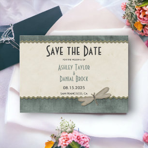 Elegant Chic Ornate Classy Formal Modern Wedding Save The Date