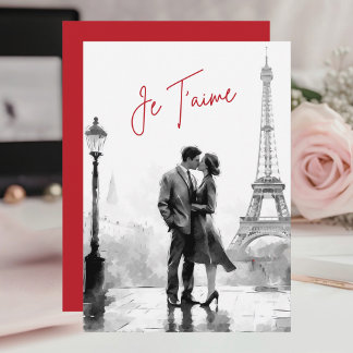 Elegant Chic Paris Happy Anniversary Card