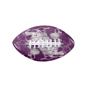 Elegant Chic Purple Violet Abstract Pattern Football