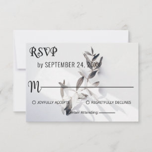 Elegant chic rose floral RSVP Response Card