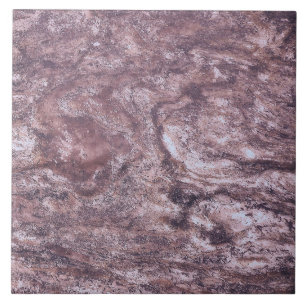Elegant Chic Rose Pink Marble  Ceramic Tile