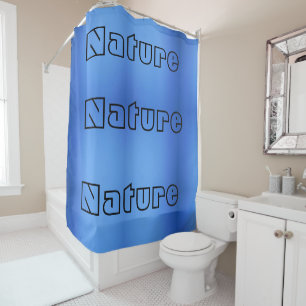 Elegant Chic Rustic Nature Blue Sky Shower Curtain