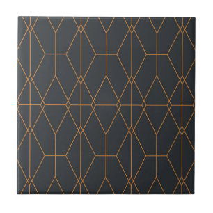 Elegant, chic, simple, luxurious line pattern art ceramic tile