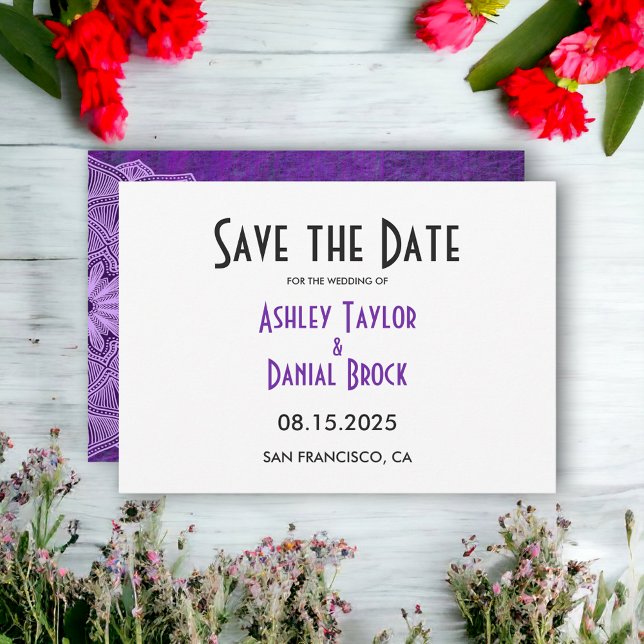 Elegant Chic Simple Minimalist Script Wedding Save The Date (Creator Uploaded)