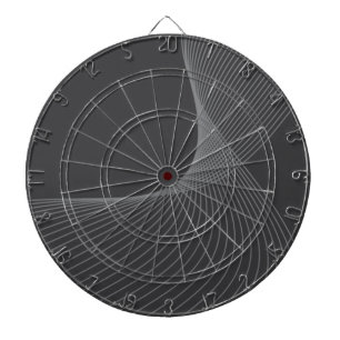 Elegant, chic, simple, modern graphic pattern art dartboard