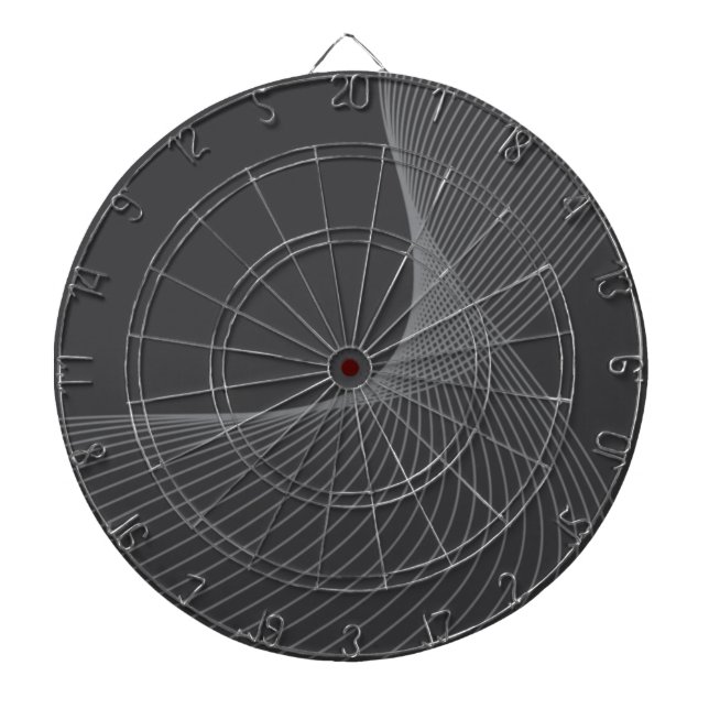 Elegant, chic, simple, modern graphic pattern art dartboard (Front)